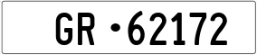 Trailer License Plate